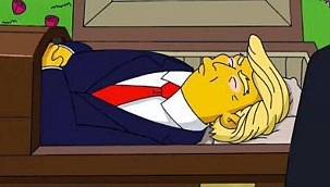 Simpsonlar’da Sahte Trump Sahnesi