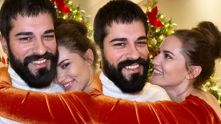 Fahriye Evcen'den Burak Özçivit'e romantik kutlama