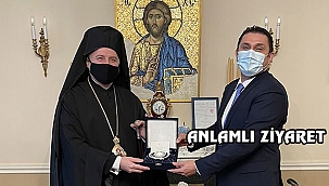 Başkonsolos Özgür'den Rum Piskoposa Ziyaret
