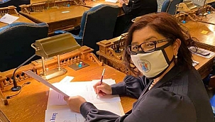 Derya Taşkın Tarihi Oyu Kullandı