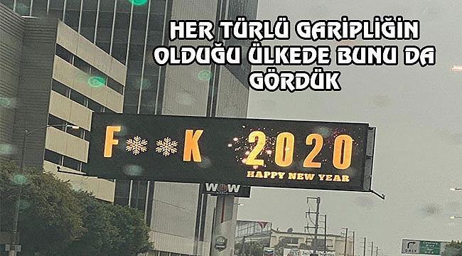 Los Angeles Panolarında 2020'ye Küfür