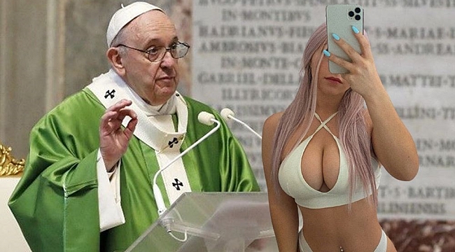 Papa Francis Yine Bir Bikini Mankenini Beğendi