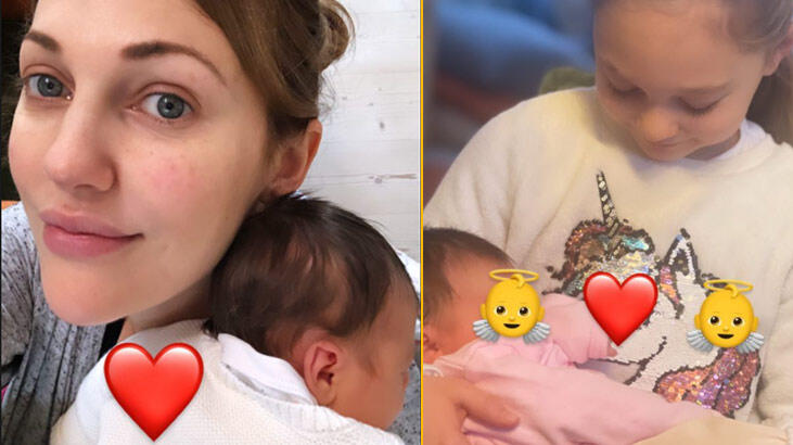 Meryem Uzerli kızlarını paylaştı