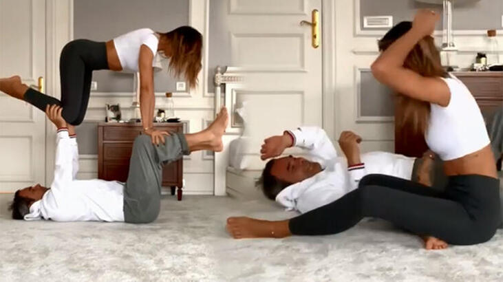 Zeynep Tokuş ile eşinin yoga videosu gündem oldu