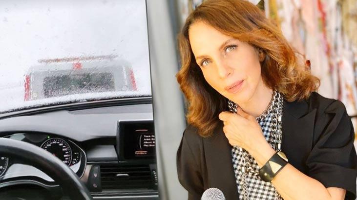 Sertab Erener yolda mahsur kaldı!