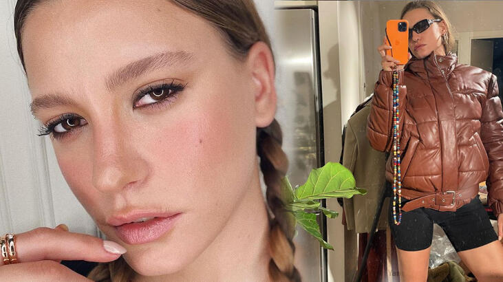 Serenay Sarıkaya'nın tarzı dikkat çekti!
