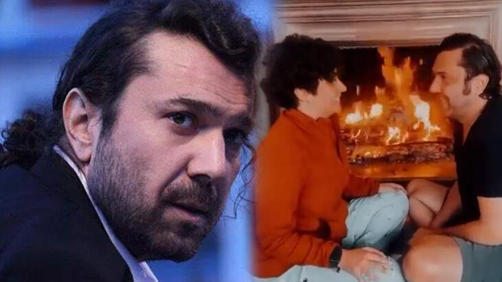 Halil Sezai ile Melike Beşli'nin şömine romantizmi