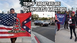 Los Angeles'ta Trump Taraftarları Sokakta