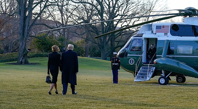 Trump Beyaz Saray'dan Ayrıldı