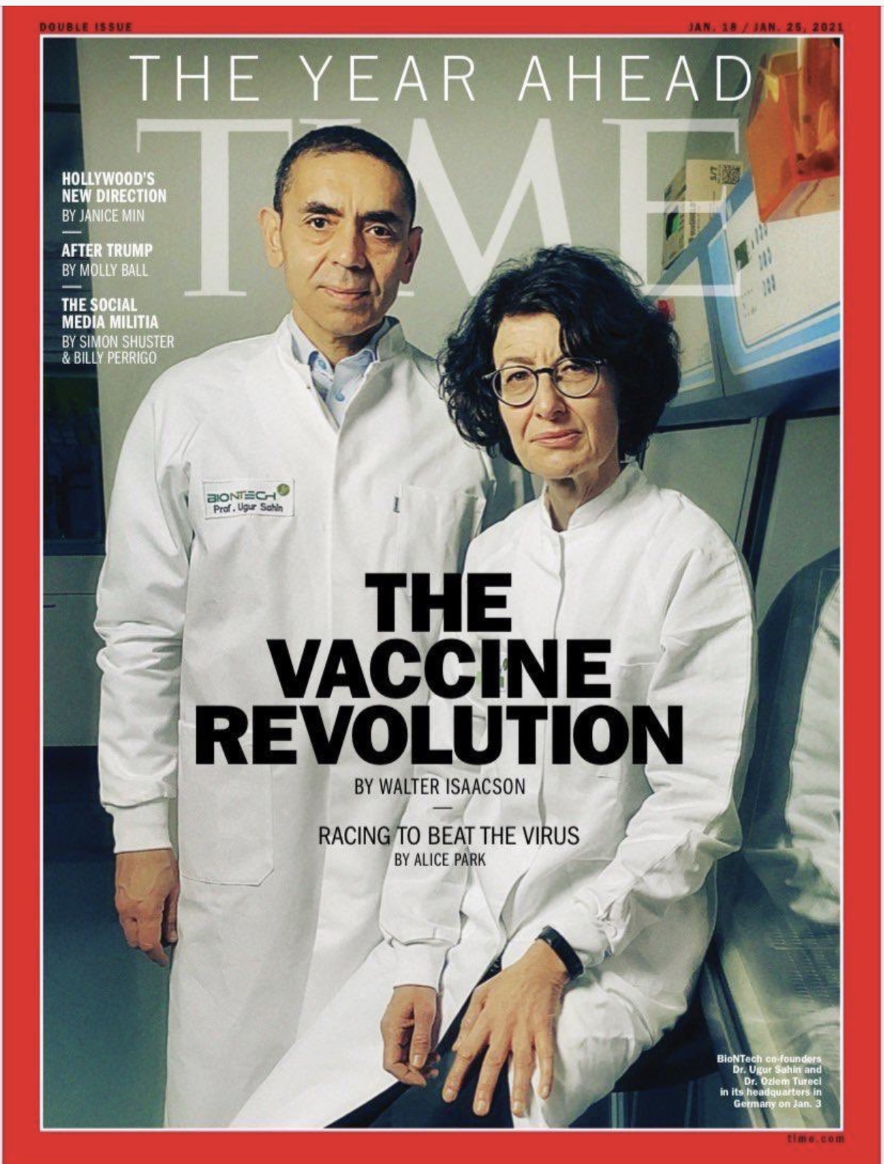 Uğur Şahin & Özlem Türe Time Dergisi Kapağında