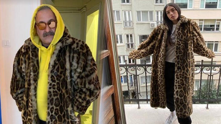 Onur Ünlü ve Hazar Ergüçlü aynı kürkle poz verdi