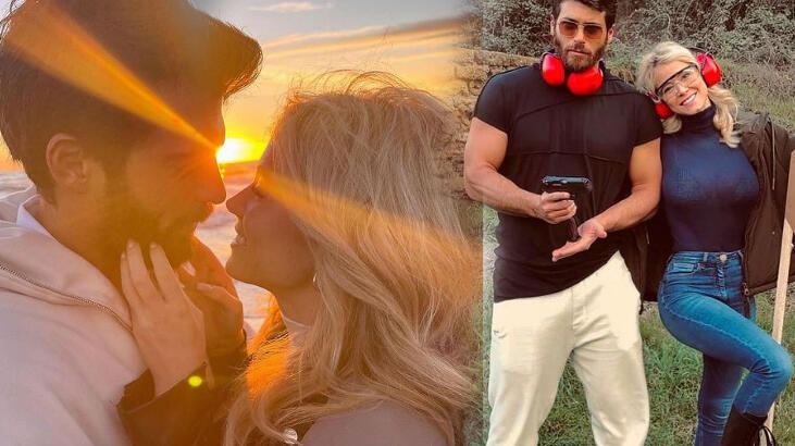 Can Yaman- Diletta Leotta çiftinden aşk pozu