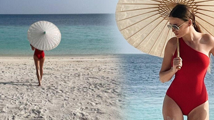 Serenay Sarıkaya'nın Maldivler keyfi