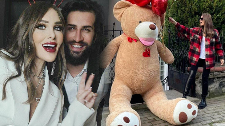 Seren Serengil'e dev ayıcıklı evlenme teklifi