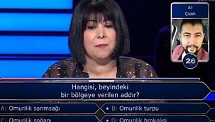 Kim Milyoner Olmak İster'de 'Omurilik sarımsağı'