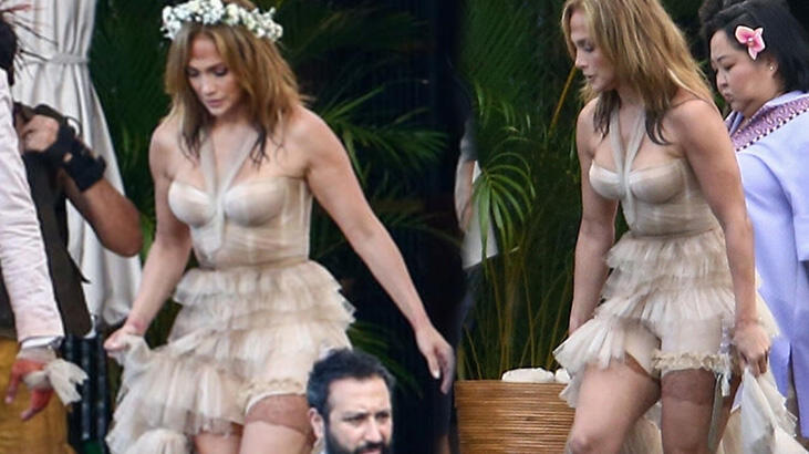 Jennifer Lopez gelinlik giydi!