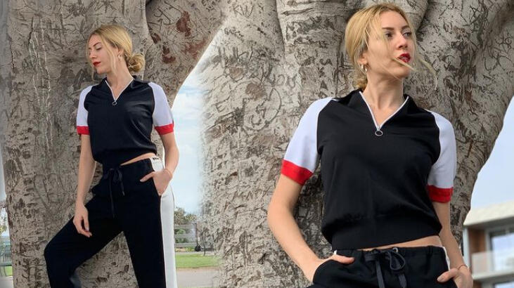 Sinem Kobal'ın fit haline beğeni yağdı