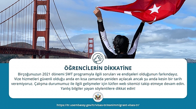Amerika Öğrenci Vizesini Açacak Ama...