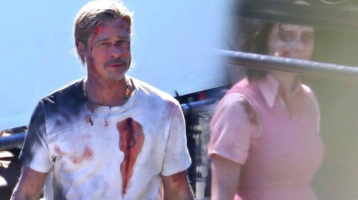 Brad Pitt kanlar içinde!