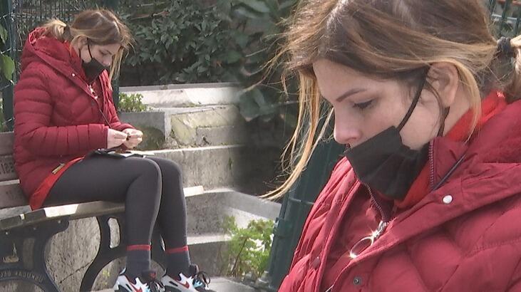 Pelin Öztekin'in hastane bahçesindeki hali yürek b