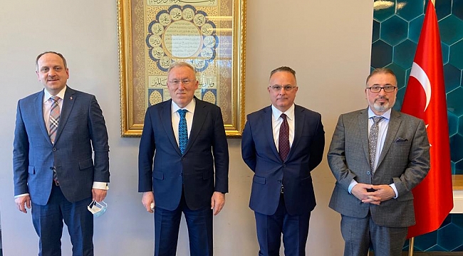 Halil Mutlu'dan Büyükelçiye Hayırlı Olsun Ziyareti
