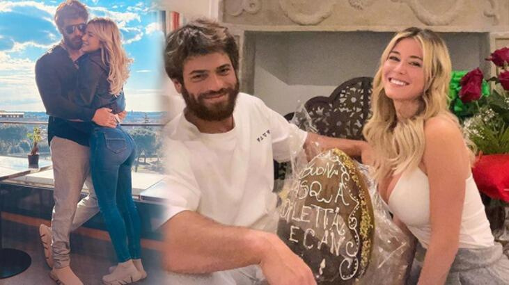 Can Yaman-Diletta Leotta çiftinin Roma'daki aşk yu