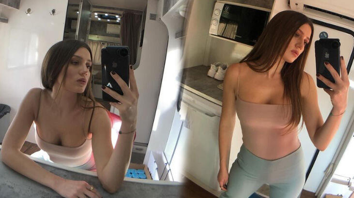Gizem Karaca’dan karavan pozu