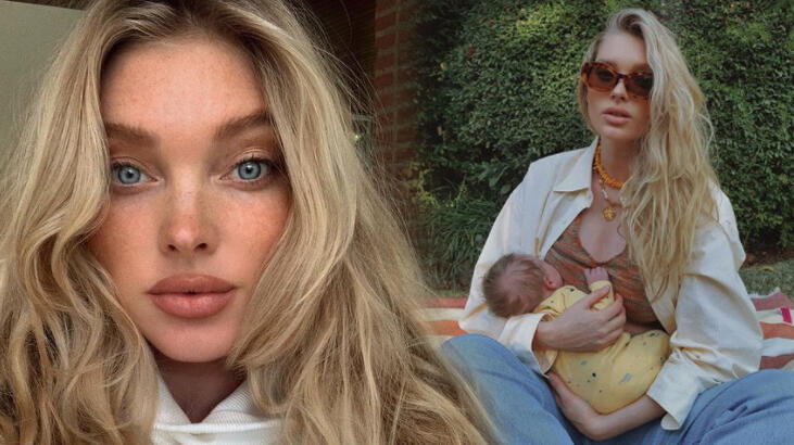Emzirme pozları çok konuşulan Elsa Hosk'tan tepkil