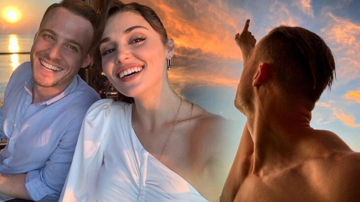Hande Erçel çekti! Kerem Bürsin'den tatil pozu