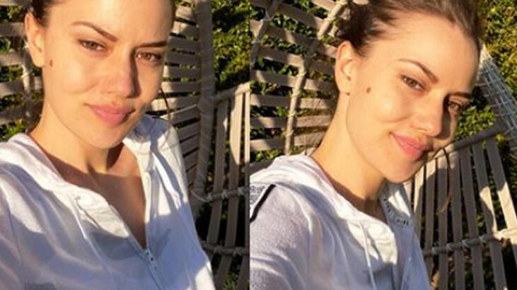 Fahriye Evcen'den makyajsız paylaşım