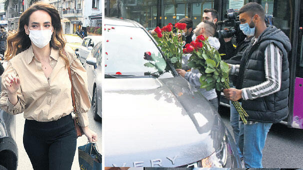 Seda Bakan’a gül yağmuru