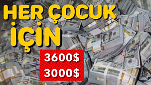 ABD'de 3.600 Dolar Çocuk Parası Yardımı!