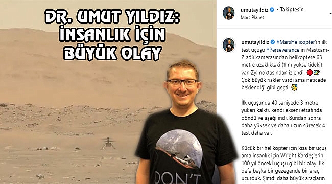 Dr. Umut Yıldız'ın Mars Copter Yorumu