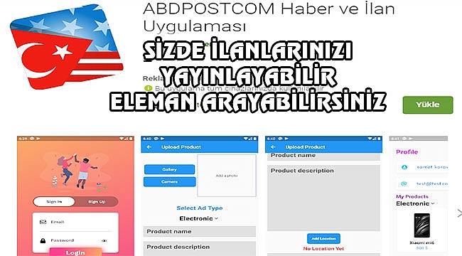 Amerika İlanları Artık Cebinizde