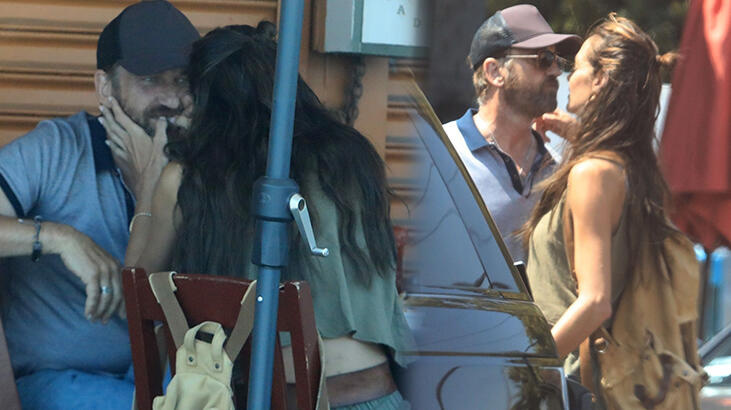 Önce temizledi, sonra öptü!  Gerard Butler ve sevg