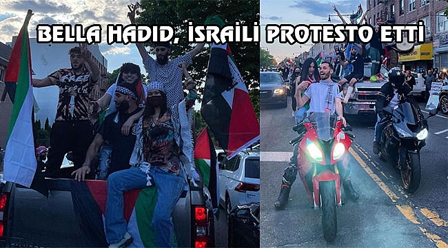 Bella Hadid, New York'taki Filistin Gösterisinde...