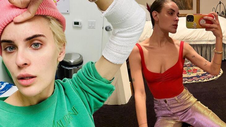 Tallulah Willis'den pembe bikinili tatil pozu!