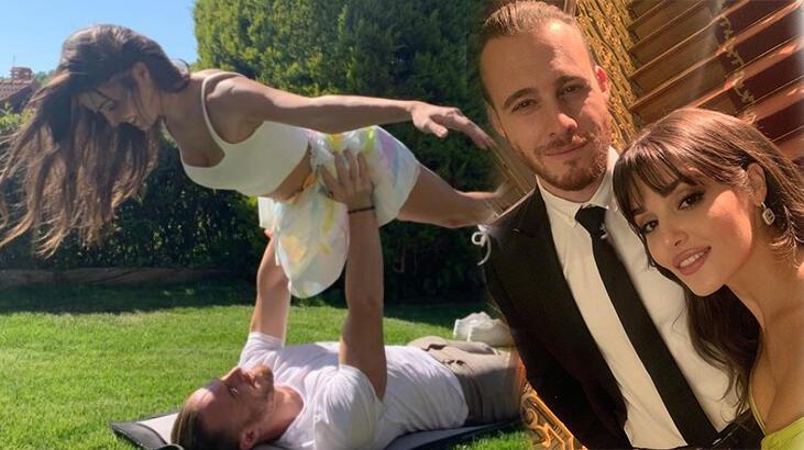 Hande Erçel ve Kerem Bürsin çiftinin keyifli anlar