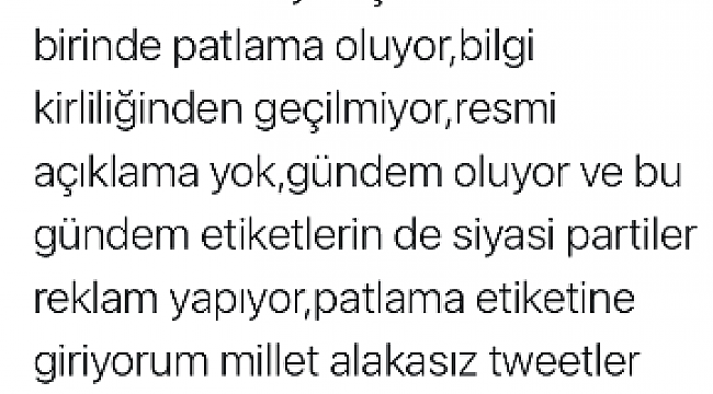 Adana'da Patlama Twitter'da Gündem Oldu