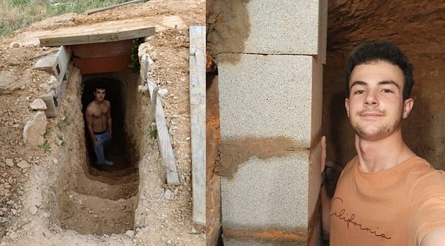 Ailesine Kızdı, 6 Yıl Kazarak Yeraltında Kendi Evini İnşa Etti