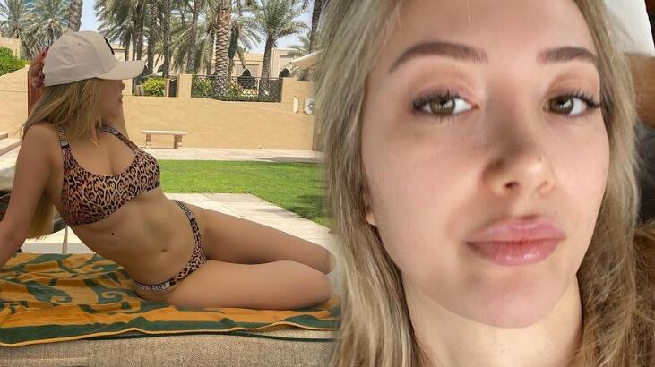Yasmin Erbil, Dubai'de leopar desenli bikinisiyle