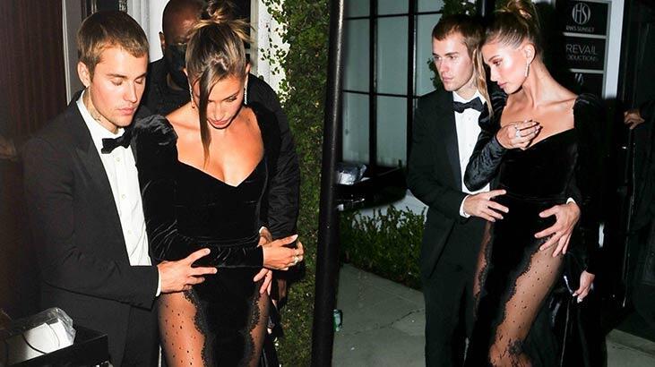 Justin Bieber'dan eşi Hailey Baldwin'in transparan