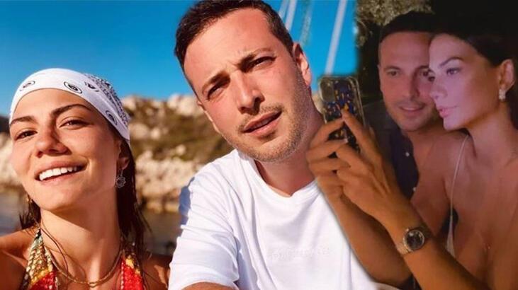 Demet Özdemir-Oğuzhan Koç çiftinden el ele aşk poz
