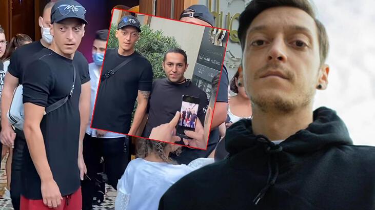 Mesut Özil'den maskesiz-mesafesiz hatıra