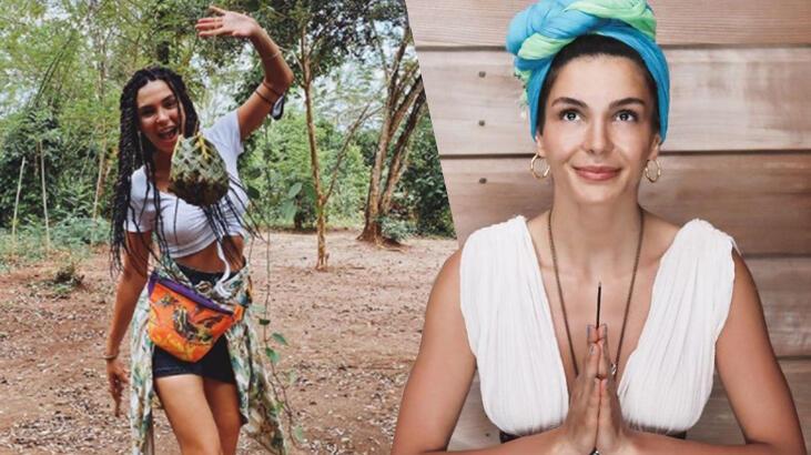Afrika'ya giden Ebru Şahin'den yeni tatil pozları