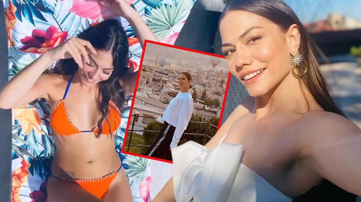 Demet Özdemir'den tatil pozları