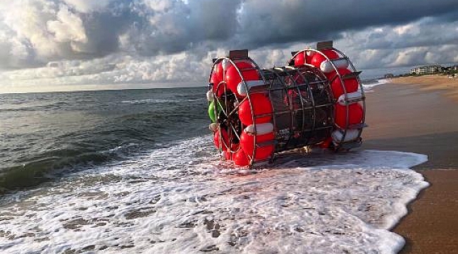 Florida'da Balonla Okyanusu Geçmek İstedi