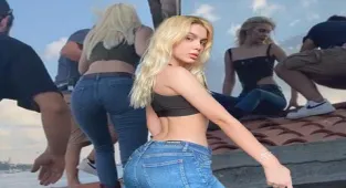 Aleyna Tilki yeni şarkısının klibini Kız Kulesi'nin çatısında çekti!