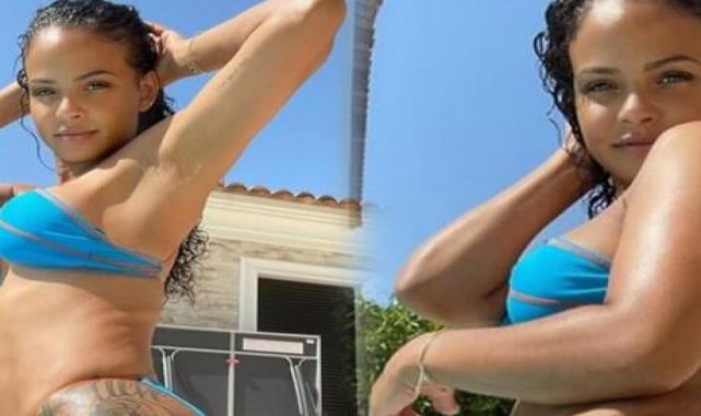 Christina Milian doğumdan dört ay sonra formuna kavuştu