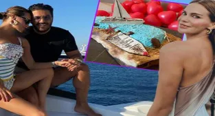 Ebru Şallı'dan eşine sürpriz kutlama